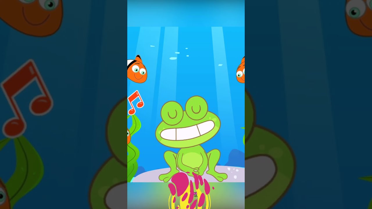 ⁣Hooplakidz Brasil | O Sapo Cantando De Baixo da Água 🐸🎶 #shorts