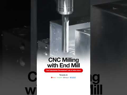 Proses di mesin milling CNC dengan End Mill ✨✨ #shorts #shortvideo