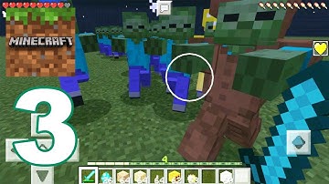 Minecraft: Pocket Edition - Gameplay Walkthrough Part 3 - Survival (Android Games)