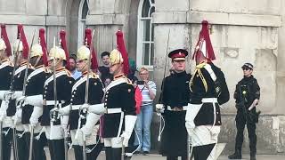 Horse guards dismounted at the end of the inspection @Londontoday-official #london #londontoday