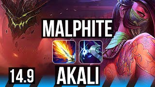 MALPHITE vs AKALI (MID) | 8/4/17 | BR Master | 14.9