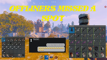 Offline Raiders Missed A Spot - Rust Console