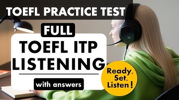Full TOEFL ITP Listening Practice Test with Answers | TOEFL Exam Prep | English Listening MCQ TOEFL