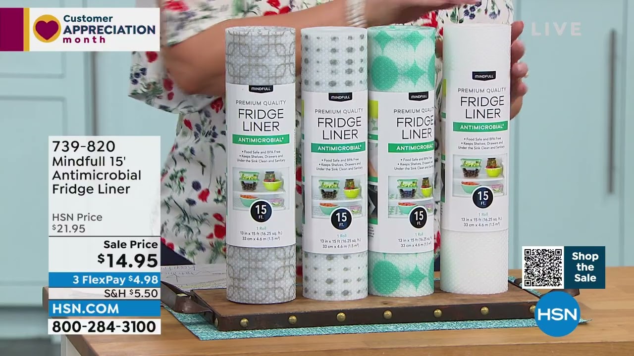 Mindfull 15' Antimicrobial Fridge Liner