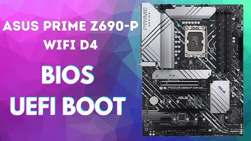 BIOS And UEFI USB Boot On Asus Prime Z690-P  Wi-Fi D4
