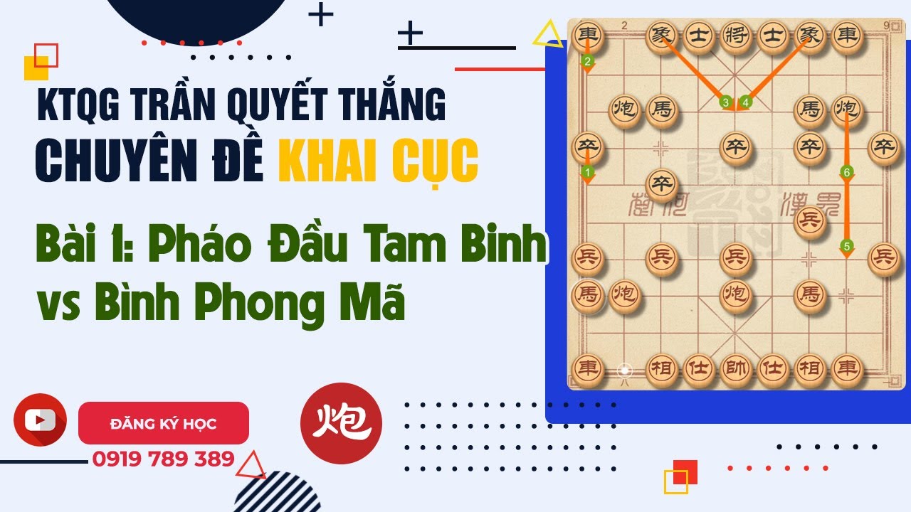 Pháo Đầu Tam Binh vs Bình Phong Mã Bài 1