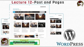 WordPress Lecture 12 | Post and Pages part 2 | Learn WordPress Course | Cyber Pashto