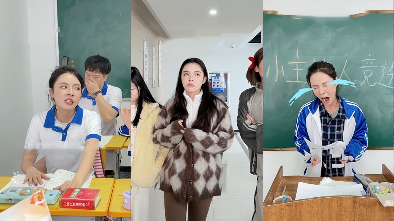 【叮叮喵】上學時爲了披頭發也是想了各種理由，各種發型都想要試個遍#搞笑 #搞笑段子 #回忆  #大学生 #解压  #校园 #娱乐 #反转