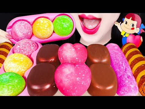 ASMR MUKBANG MOCHI ICE CREAM 페코 하트 아이스크림 먹방