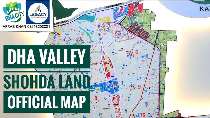 DHA Valley Shifted / Shohda Land Official Map | DHA City Karachi