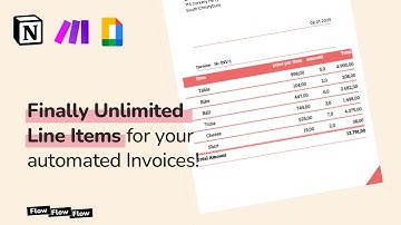 Automate Your Invoices: Unlimited Line Items with Notion, Make and Google Docs