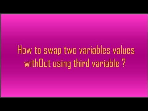 Swapping of two variables with out using third variable  in c++ ?