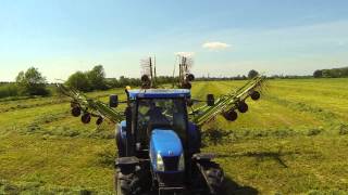 DJI Phantom 2 Quadcopter - Zenmuse H3-3D gimbal following tractors at work - Skeye (UK) LTD