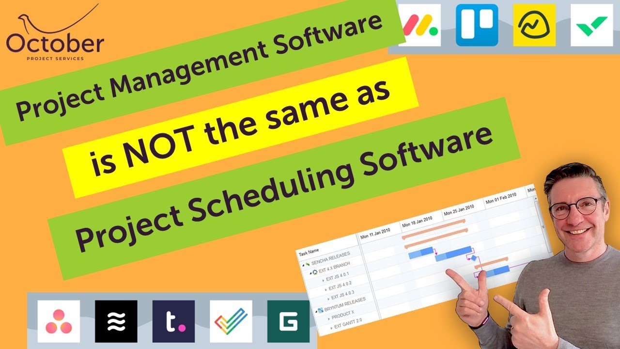 Project Is Not Project Project Management Software is NOT the same as a Project Scheduling ...