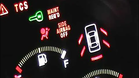 how to know or diagnose airbag SRS air bag control module if its blown on honda or acura