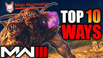 Top 10 EASIEST Ways To Kill A Mega Abomination in MW3 Zombies (Best Strategy)