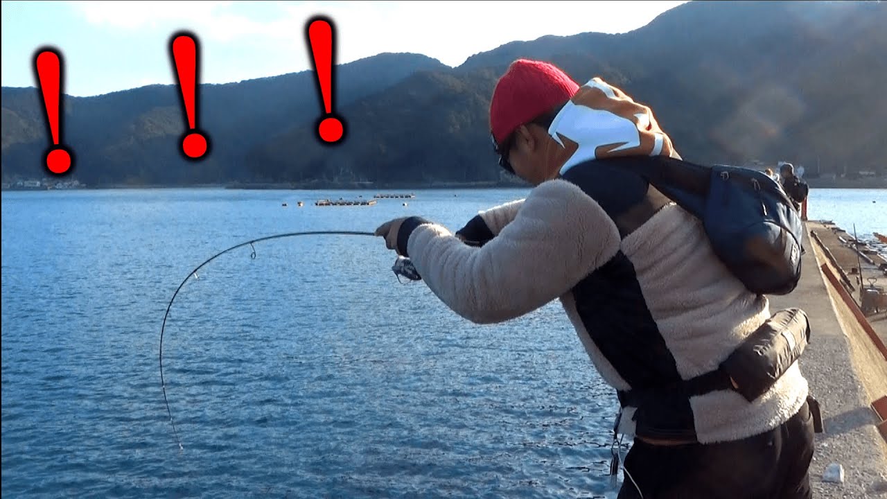 堤防でライトタックルがぶち曲がる！【お手軽】