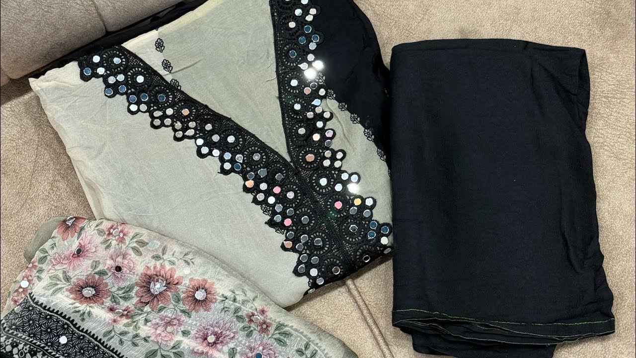 Crepe silk and organza free shipping 😍 @InaayasFashionHub 