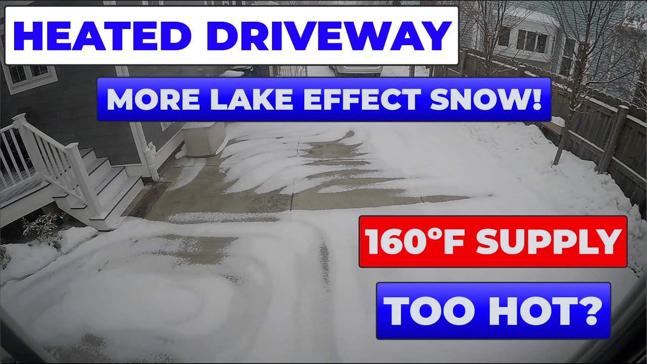 Heated Driveway In Action Melting Lake Effect Snow in Buffalo NY on ...