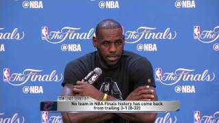 LeBron James Interview #1 | June 12 NBA 2016 Finals | Cavaliers vs Warriors Game 5