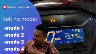 Cara setting mode pada sepeda motor honda & Mode berapa sih yang cocok untuk daerah kita
