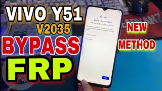 Vivo Y51 V2035 Bypass FRP | Unlock Google Account | FuntouchOS 12 | New Method No Need PC
