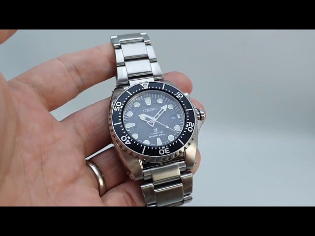 2017 Seiko Prospex Kinetic divers watch with box. Model reference 5M82-0AF0  or SKA761P1 - YouTube
