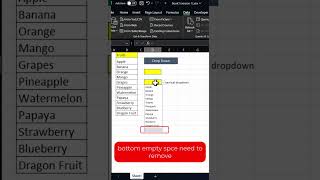Common mistakes in Excel Dynamical Dropdown #exceltips #excel