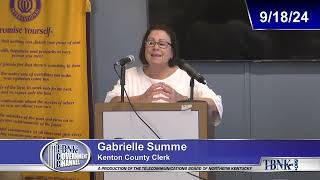 Travels Dr. John Stephenson ♥️ Optimists Gabrielle Summe Kenton County Clerk  Election 11 5 24 ❤️