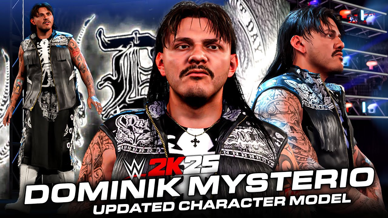 WWE 2K25: Dominik Mysterio Updated Character Model | WWE2K25 Pc Mods ...