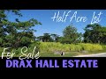 1/2 ACRE FLAT RESIDENTIAL LOT FOR SALE  - DRAX HALL ESTATE, ST ANN JAMAICA