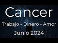CÁNCER TAROT TRABAJO DINERO Y AMOR JUNIO 2024