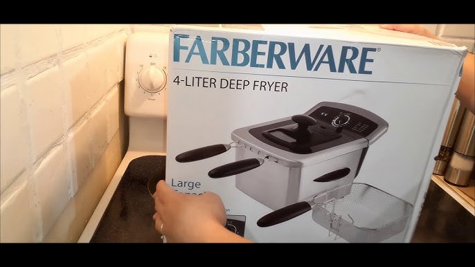 Farberware 3-Liter Filter Fryer, Stainless Steel, Air Fryers, Deep