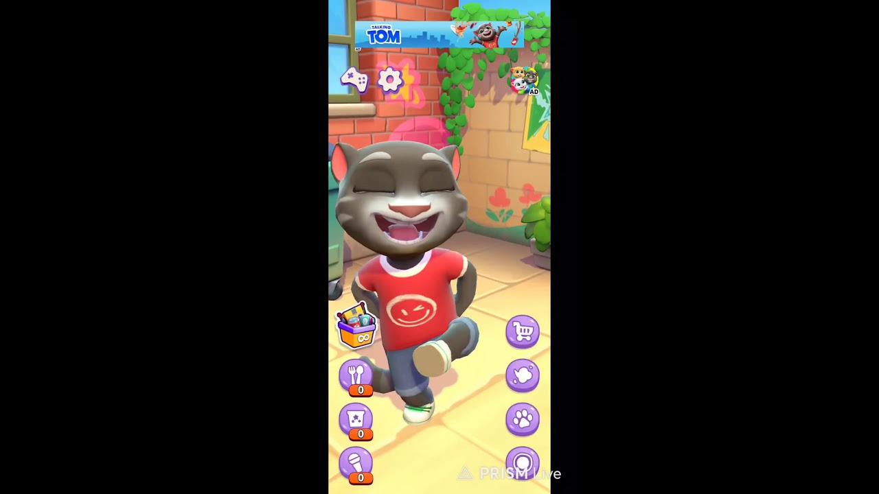 talking tom 2 live #talkingtom #talkingtom2 #trending #live #funnycat #satisfying