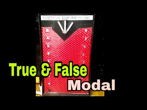 Electronic Learning Machine/True and False||By TEACHING TRICK - YouTube