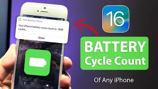 iOS16 - How to Check Battery Cycle Count of Any iPhone 🔥🔥