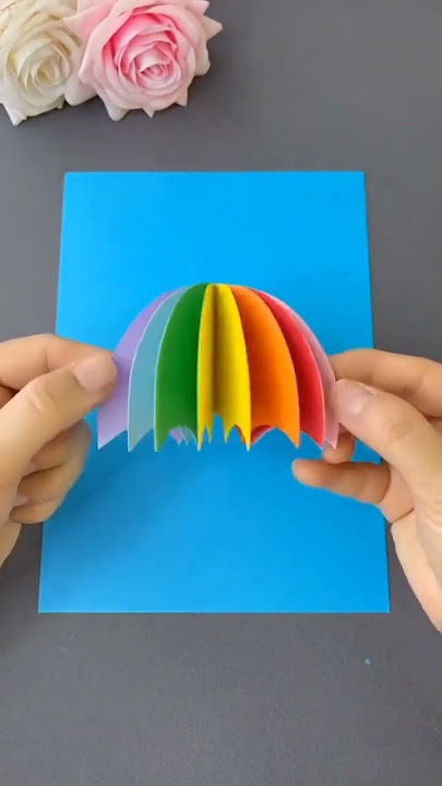 Rainy day craft idea/ Rainy season/kids craft idea/ handmade/paper craft/ Craft it right by Aaradhya