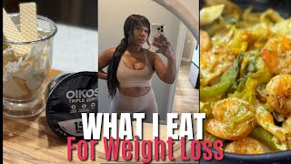 WHAT I EAT IN A DAY TO LOSE WEIGHT! I'M LOSING FAT! HIGH PROTEIN!