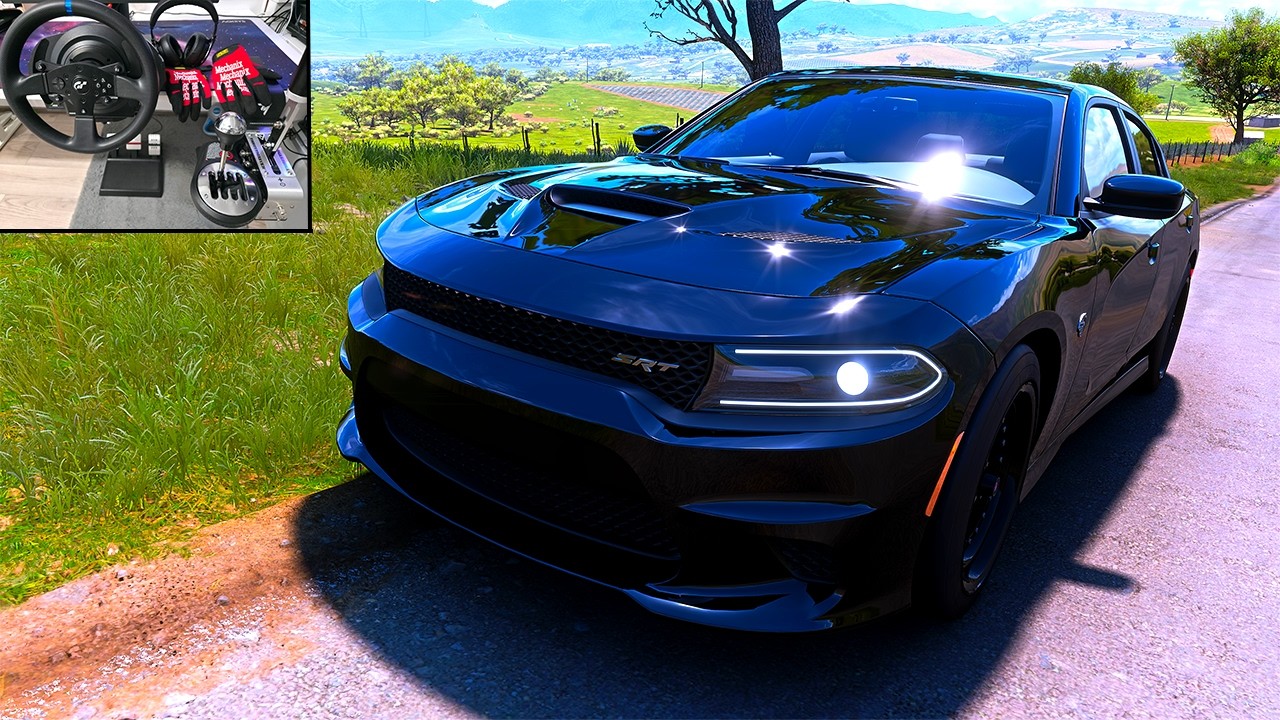 Dodge Charger SRT Hellcat - Forza Horizon 5 | Steering Wheel Gameplay