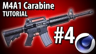 M4A1 Carabine - Cinema 4D Modeling Tutorial # 4