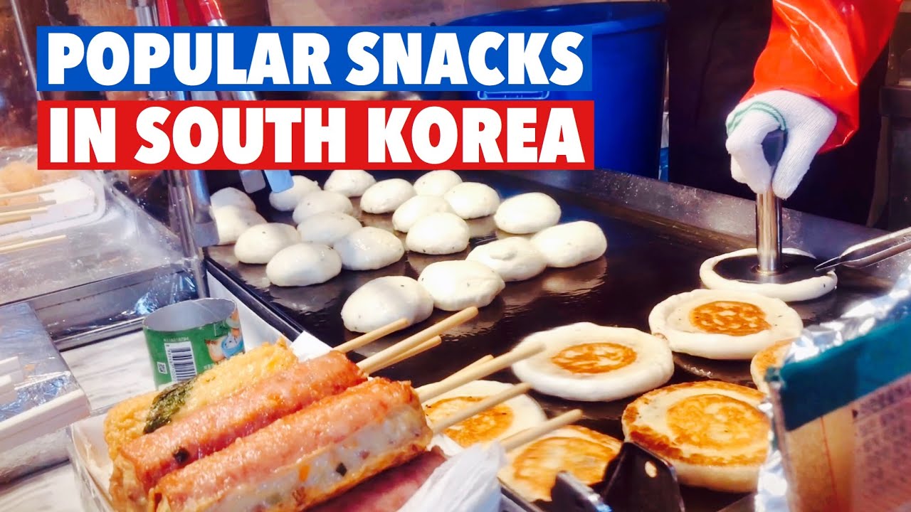 Five Popular Snacks  in the Korean  Market  South Korea  