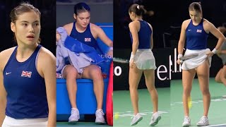 Emma Raducanu Flawless Cute in Billie Jean King Cup 2024