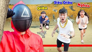 Học Sinh Nghèo - Giàu - Siêu Giàu Tham Gia Thử Thách Squid Game | Anh Tóc Xoăn