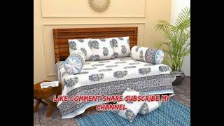 LAVENDER DIWAN SET 1+2+5 , 1 BEDSHEET 70*100, 5 CUSHION COVER 16*16, 2 BOLSTER COVER 30*30.