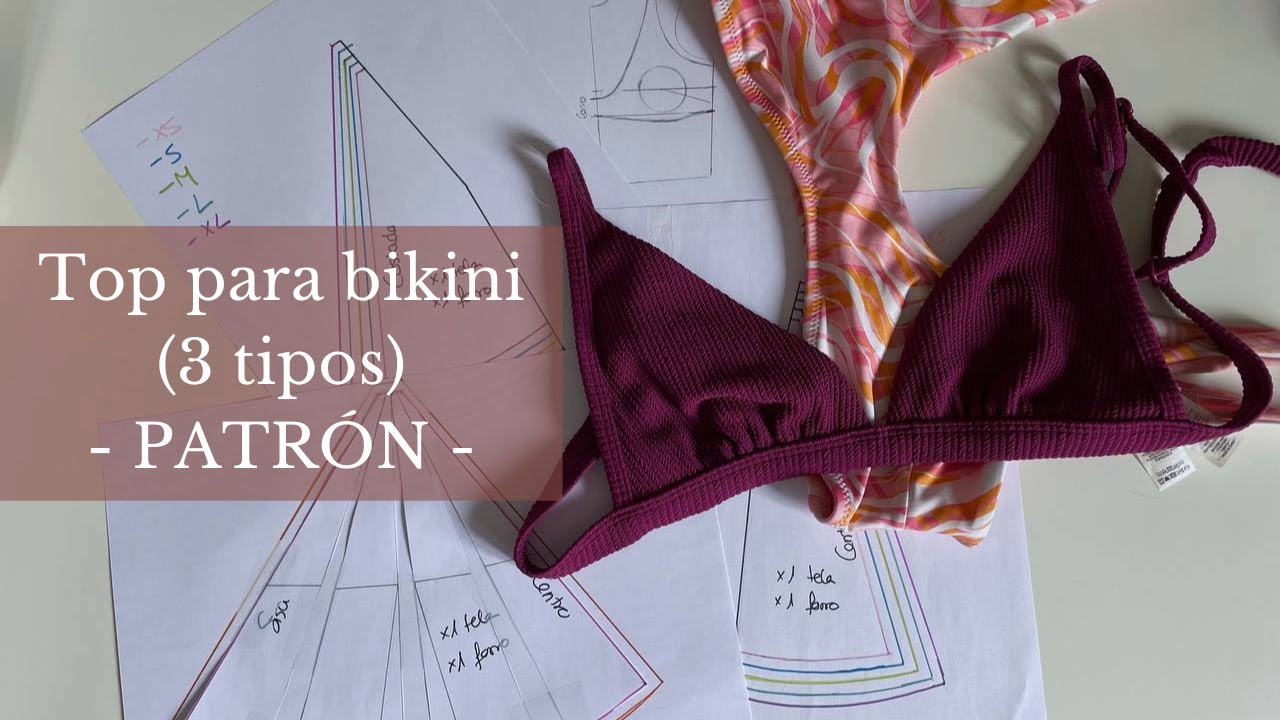 Top Para Bikini o Lencería (3 estilos) // PATRÓN