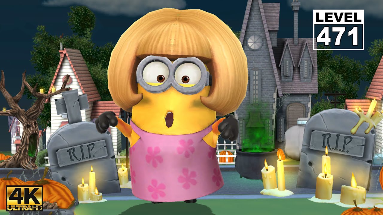 Minion Rush Mom Minion visit a Secret Area 11 times at Halloween Residential Area -  EP