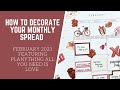 PLAN WITH ME | How to Decorate Your Monthly Pages |  Happy Planner | Feb 2023 | Rachelle&#39;s Plans