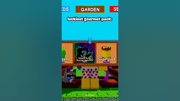 The luckiest exotic gourmet seed pack in Grow A Garden 🍀