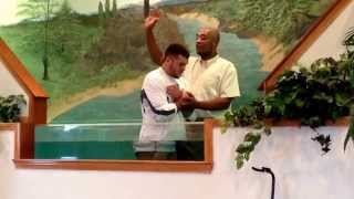 Dakota Coogle getting baptized Aug 31,2014 at Eastview Baptist Church