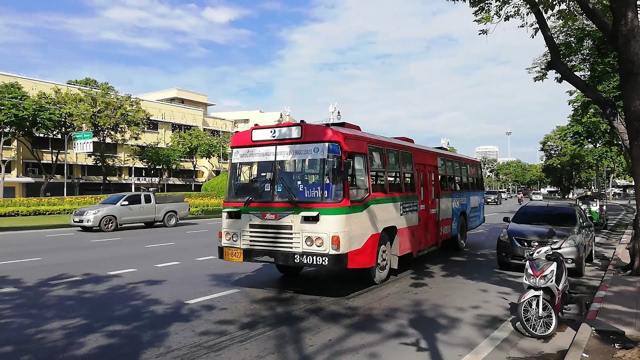 Bangkok Buses at Kong Salak Bus Stop